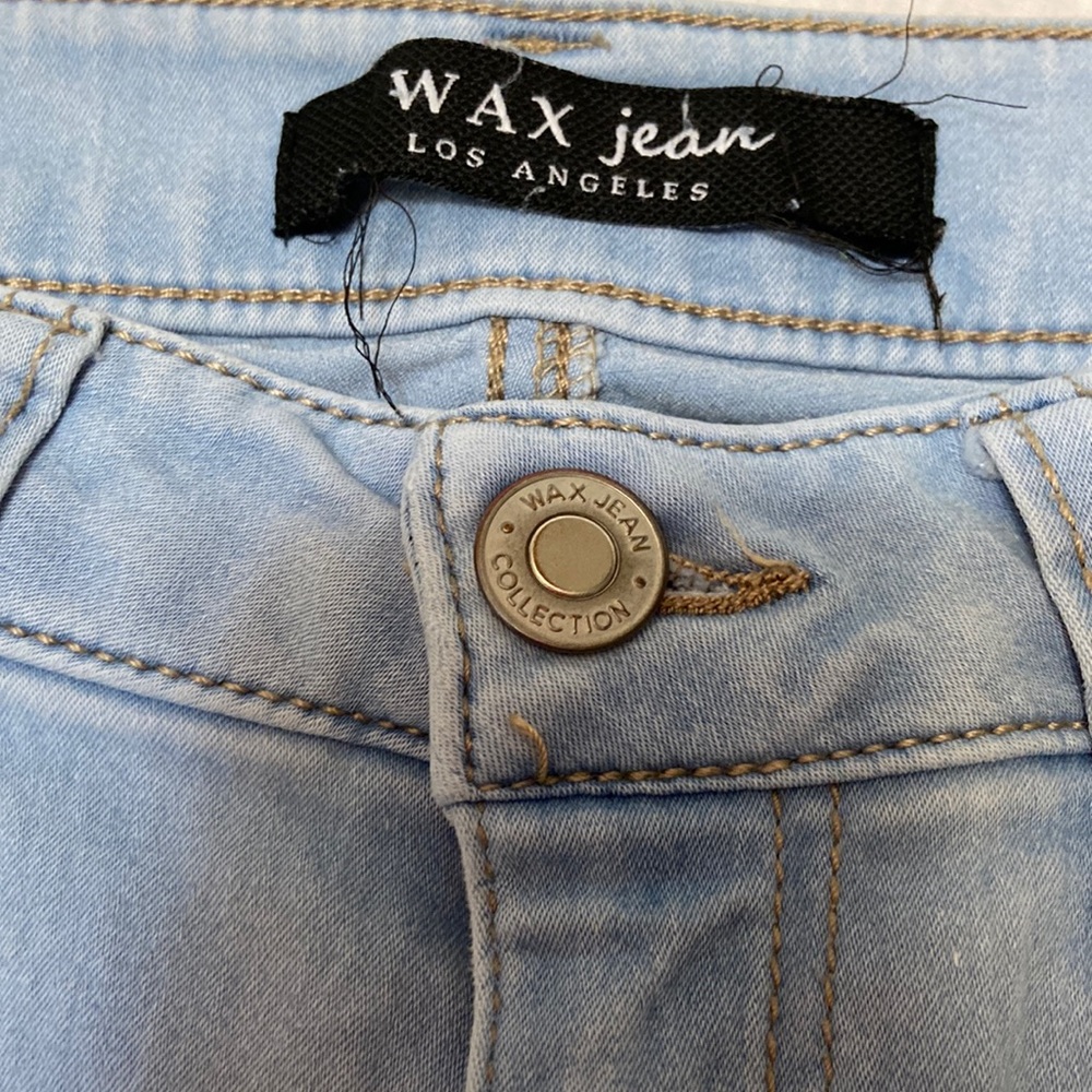 WAX Girls Skinny Leg Light Denim Jeans Excellent Used Condition- size 1